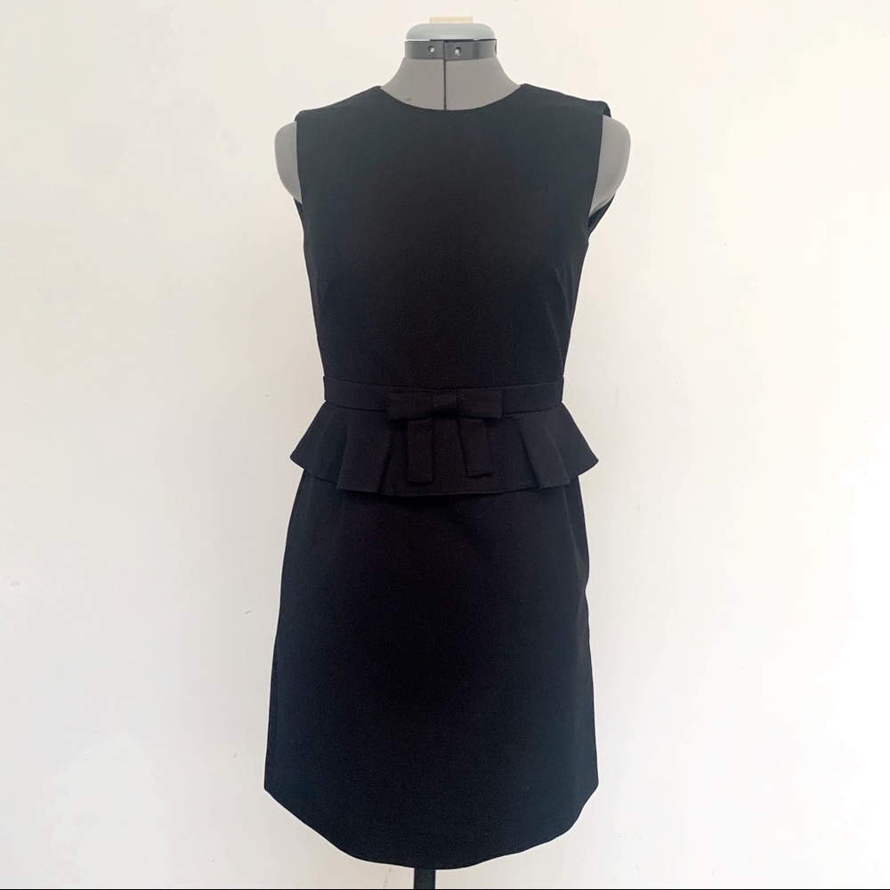 R.E.D Valentino Tiered Black dress with bow